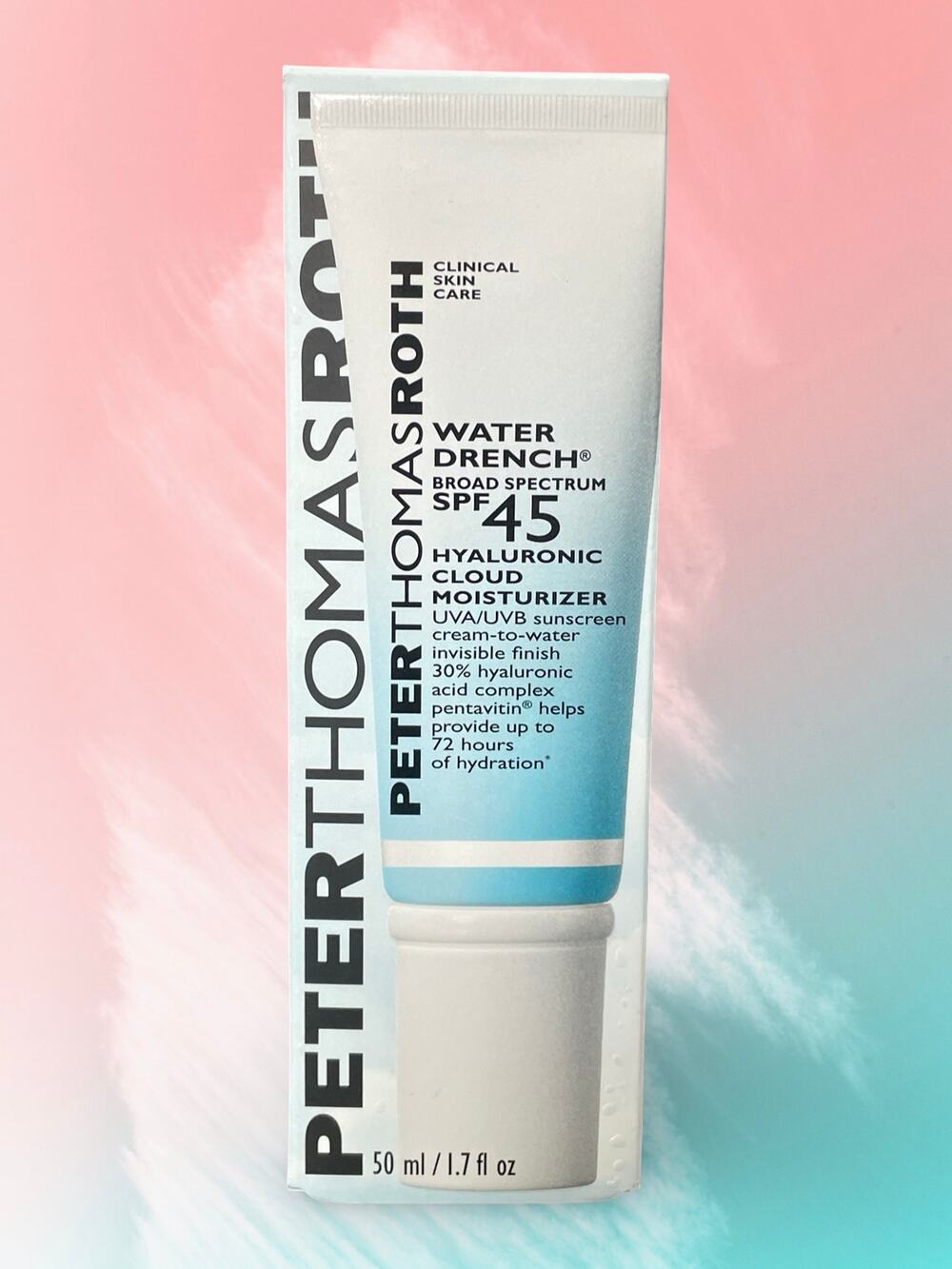Peter Thomas Roth Water Drench Hyaluronic Cloud Moisturizer SPF 45 1.7 oz New